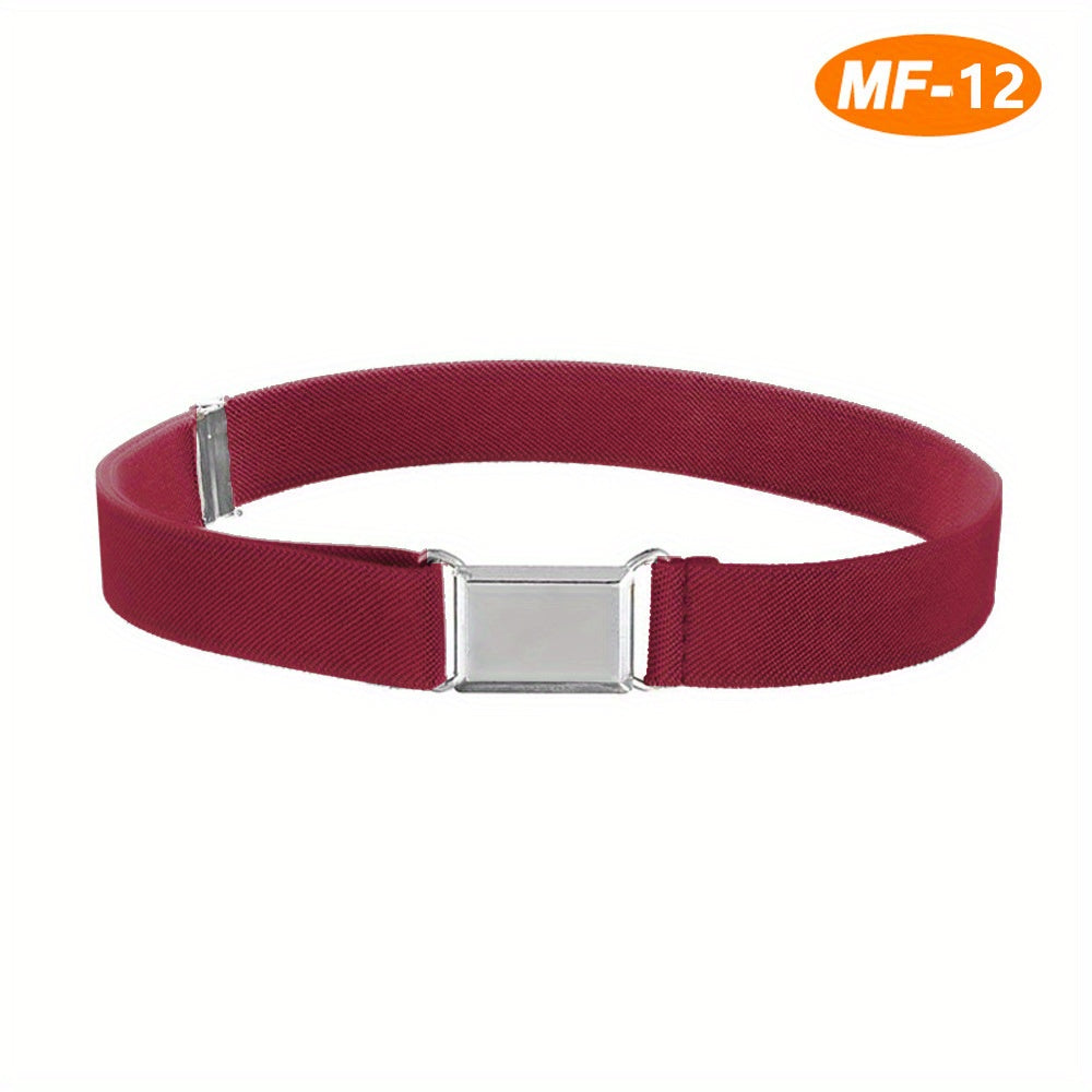 2 Pack Kids Magnetic Belt Elastic Easy Buckle