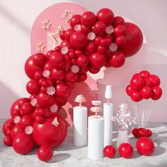 50pcs Matte Red Latex Balloons 12 7 Cm for Party Decorations