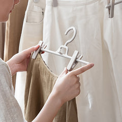5pcs Plastic Trouser Clip Skirt Clip Telescopic Trouser Hanger