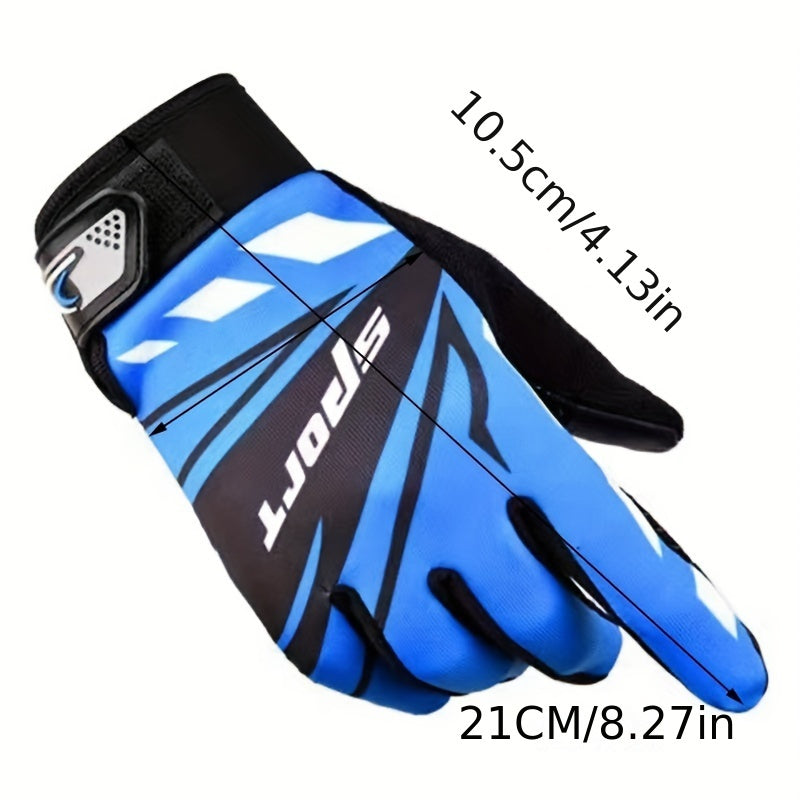 Breathable Non Slip Cycling Gloves Touch Screen Lightweight Wear Resistant