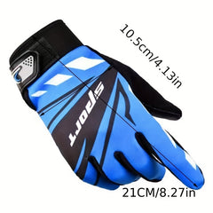 Breathable Non Slip Cycling Gloves Touch Screen Lightweight Wear Resistant