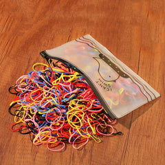 500Pcs Baby Girls Rubber Hair Bands Elastic Ties Hair Accessories