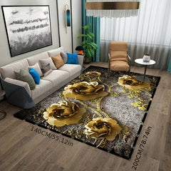 Abstract Modern Nordic Area Rugs Geometric Pattern Indoor Mat Non-slip