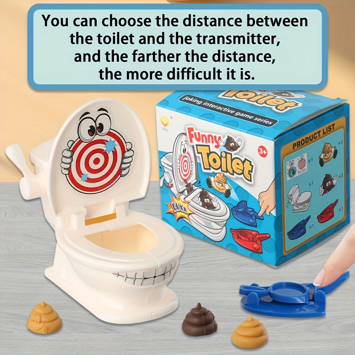 Poop Shooting Family Game Set - Fast and Crazy Fun Game for Boys and Girls