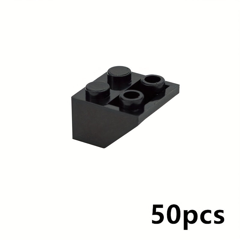 50pcs Building Blocks 2x2 Thick Bricks Compatible with 3660 Roof 45 Inverted Slo