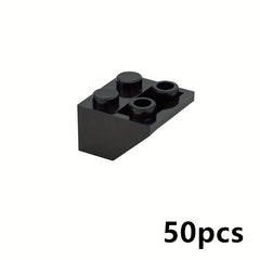 50pcs Building Blocks 2x2 Thick Bricks Compatible with 3660 Roof 45 Inverted Slo