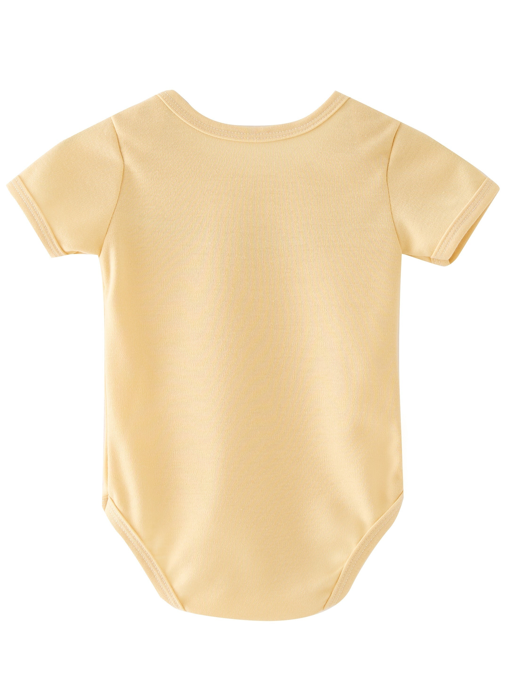 Baby Boys Graphic Short Sleeve Bodysuit for Summer
