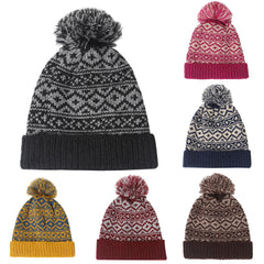 Autumn Winter Brimless Riding Thickened Wool Knitted Cap