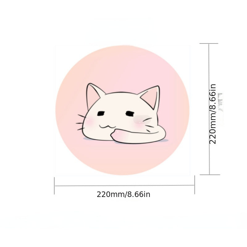 Funny Small Mouse Pad Non-Slip Base Stitched Edge Mousepad for Desk