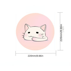 Funny Small Mouse Pad Non-Slip Base Stitched Edge Mousepad for Desk