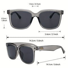 Men's Classic Round Sunglasses with Case