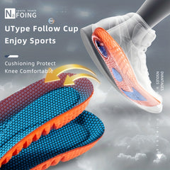 Sports Shock Absorption Insoles High Elastic Deodorant Comfort Running Insoles