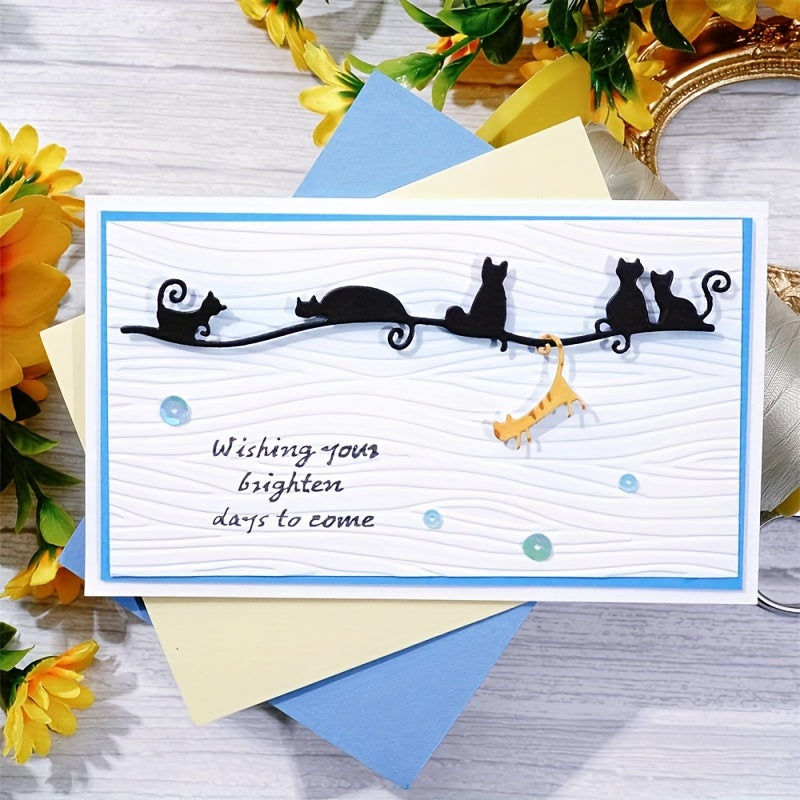 Crafts with Cats Metal Cutting Dies for Card Making Embossing Scrapbooking