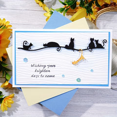 Crafts with Cats Metal Cutting Dies for Card Making Embossing Scrapbooking