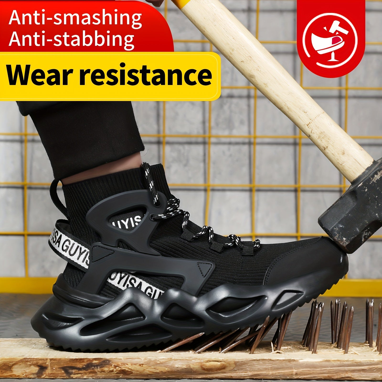 Anti Smashing Safety Shoes Puncture Proof Work Shoes