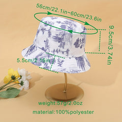 Sunshade Sunscreen Double-sided Bucket Hat for Adult