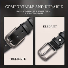 Men's Casual Buckle Belt PU Decorative Accessories