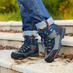 Men's High Top Hiking Shoes Non Slip Lace Up Boots