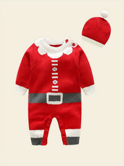 Christmas Baby Santa Claus Jumpsuit Reindeer Romp