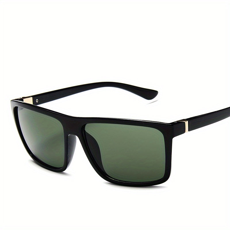 Square Frame Sunglasses Mod Metal Decor Glasses UV400