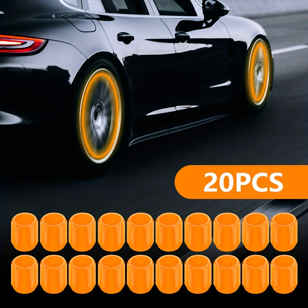 Mini Luminous Tire Valve Covers Night Wheel Decorative Auto Accessories