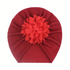 Chiffon Flower Baby Headscarf and Hat