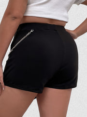 Y2K Skort Women's Plus Metal Chain Decor Skort