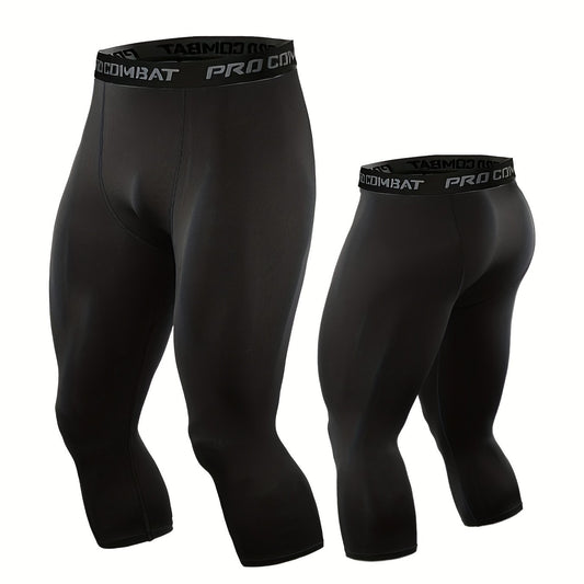 Compression Leggings for Sports & Yoga, Quick Drying Tight Fitness Pants
