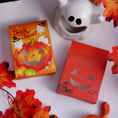 4pcs Halloween Pumpkin Candy Wrapping Paper Box
