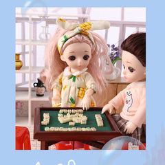 Mini Chinese Mahjong Dollhouse Accessory Model for Decoration