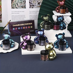 8pcs Chameleons Pigment Metallic Resin Pigments Epoxy Glitter Powder