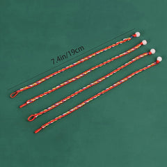 2 Pcs Colorful Rope Bracelet Good Luck Couple Holiday Gift