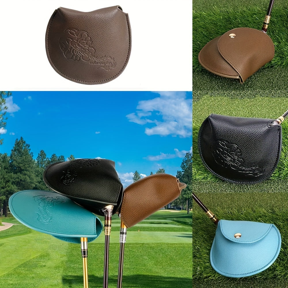 PU Leather Golf Club Headcover For Driver Wood with Magnetic Buckle 3 Colors
