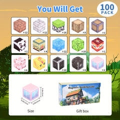 100pcs Magnetic Cube Building Blocks Toy Interactive Educational Puzzle