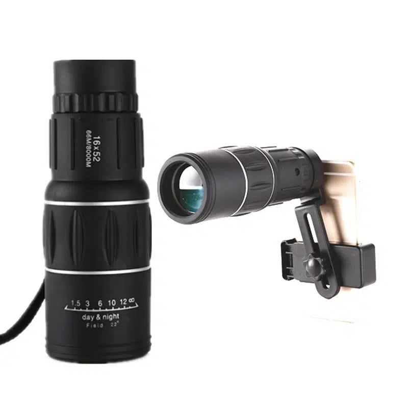 16x52 Monocular Dual Focus Optics Zoom Telescope Armoring Living Concert
