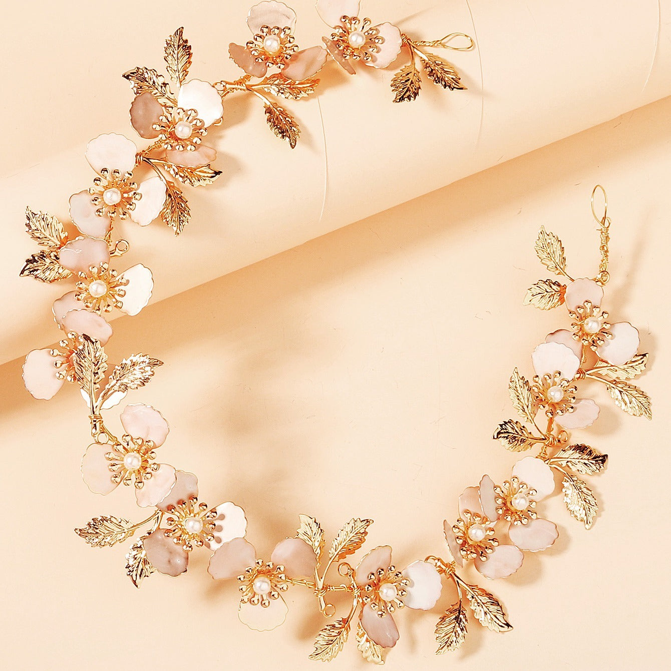 Leaf Flower Headband Hair Decoration For Women Wedding