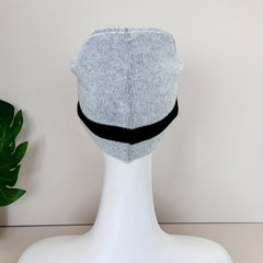 Pentagram Jacquard Gray Beanie Soft Unisex Warm Knit Hat