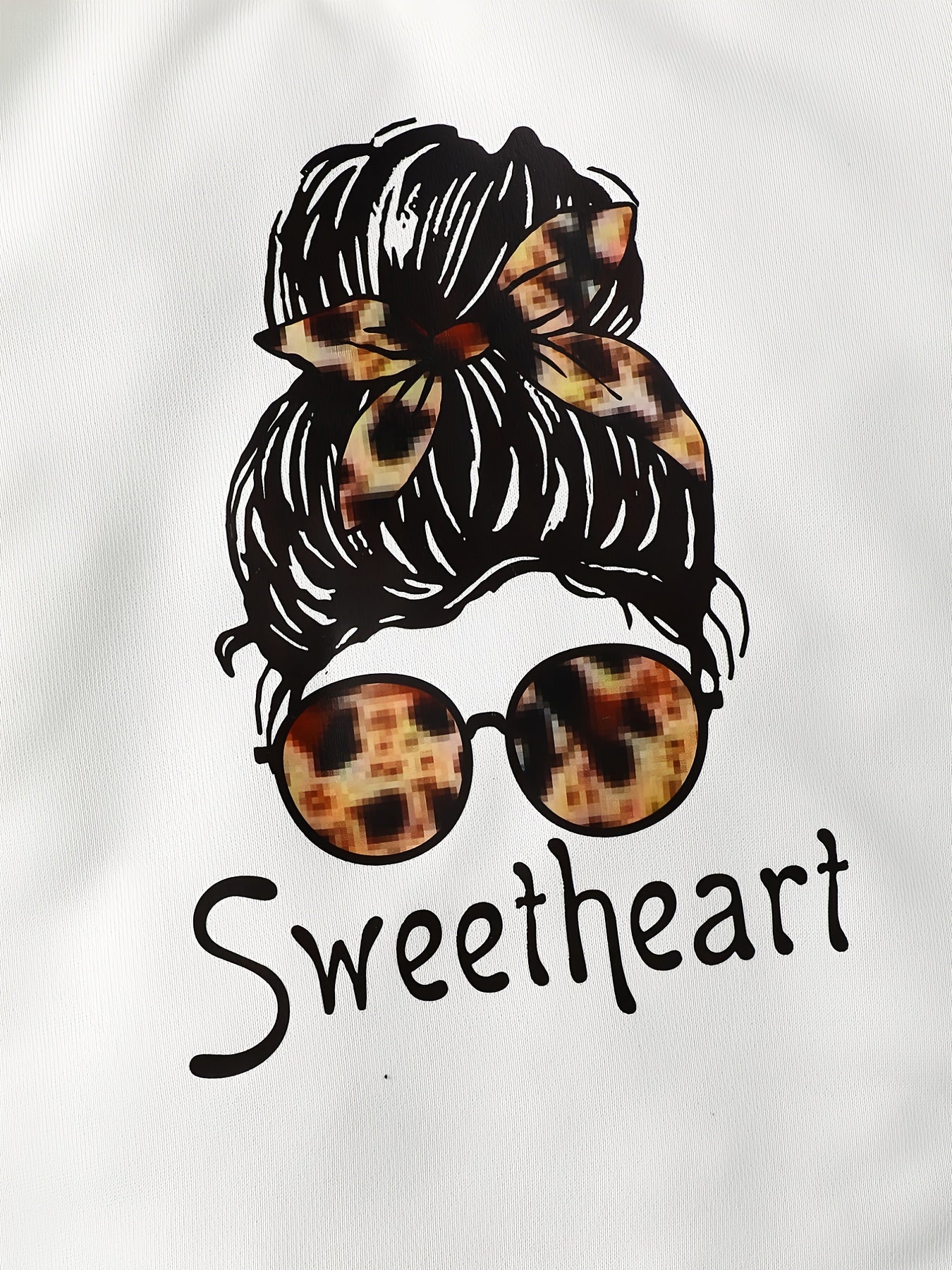 Girl's Leopard Outfit Sweatshirt & Flared Pants Set for Spring Fall