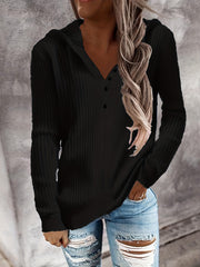 Long Sleeve Knitted Hoodies Casual Sweater