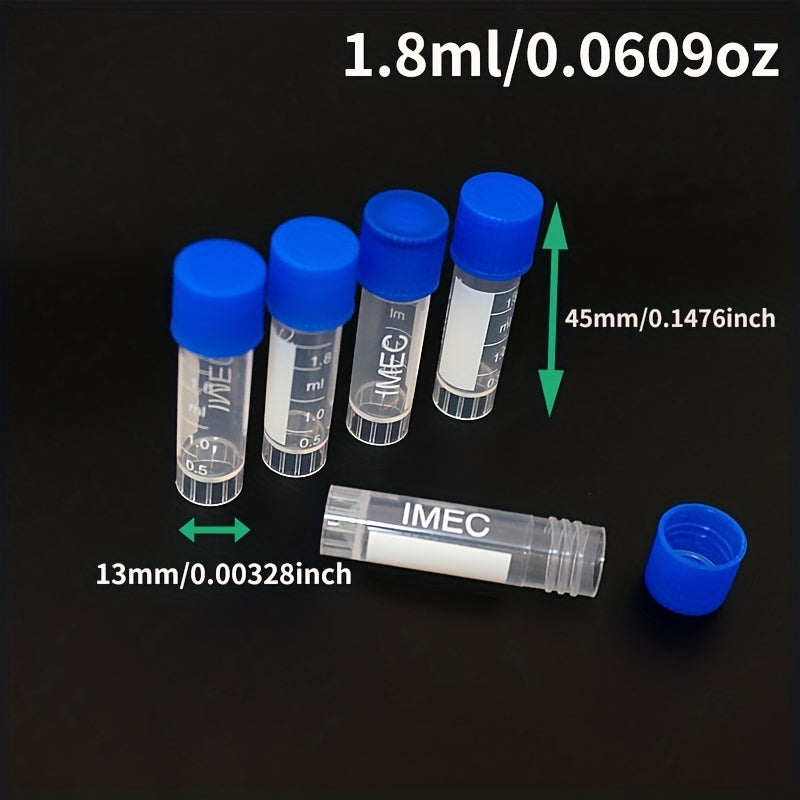 10pcs 1.8ml Cryogenic Vials for Cryopreservation