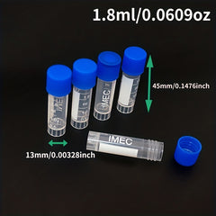 10pcs 1.8ml Cryogenic Vials for Cryopreservation
