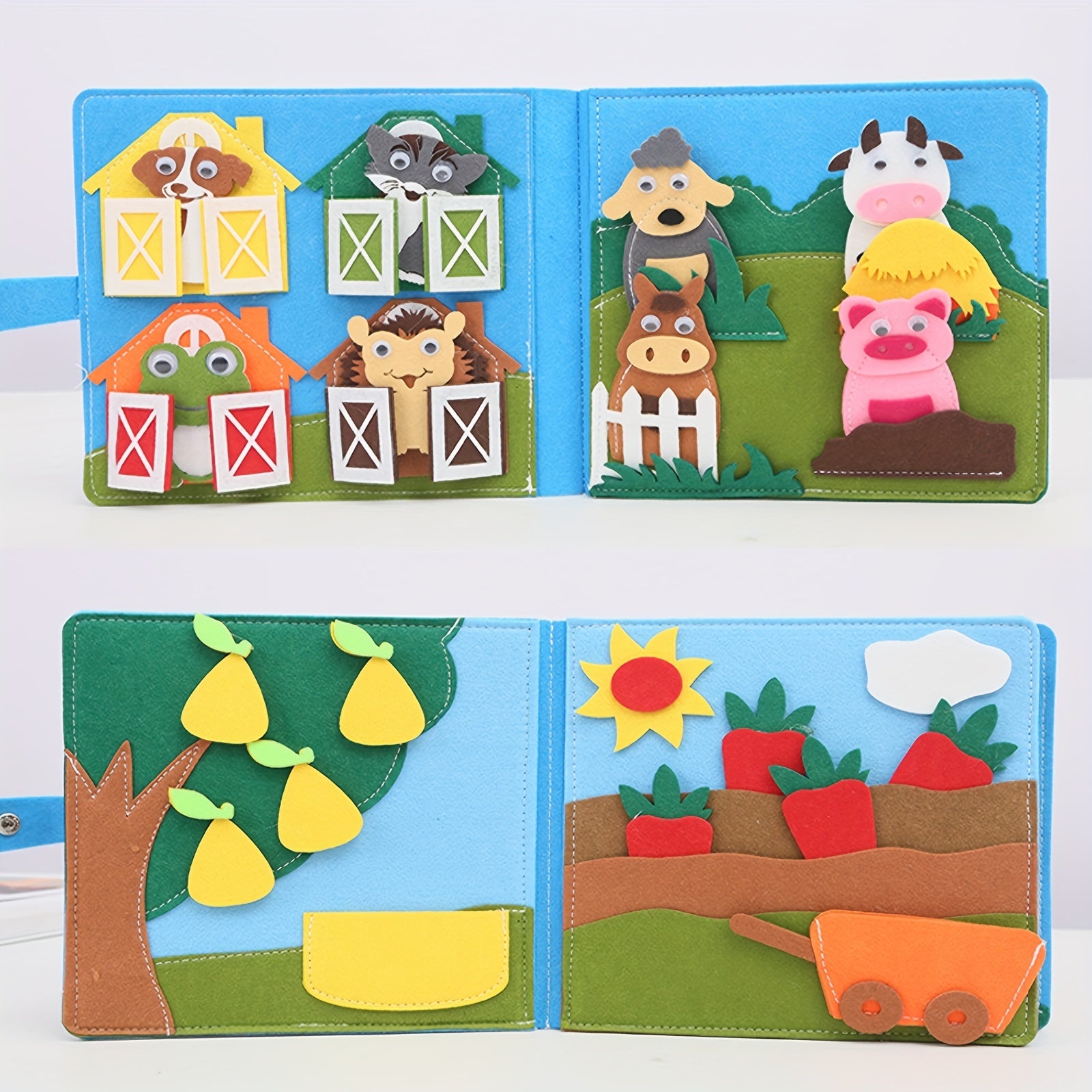 Children's Felt Puzzle Book 3D Baby Cloth Book Early Education Learning Board
