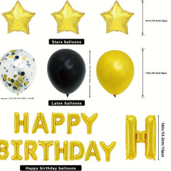 32pcs Birthday Decorations Balloons Set for Women and Girls Party