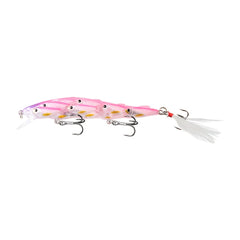 Long Casting Group Fish Lure Slow Sinking Bionic Hard Bait with Feather Hook
