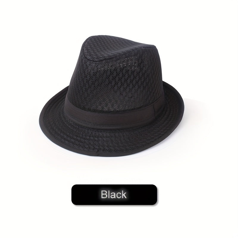 Stay & Stylish Summer Cowboy Fedora Hat Breathable & Jazz y