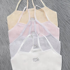 Girl's Cartoon Cat Print Underwear 95 Cotton Bralette 7-14Y