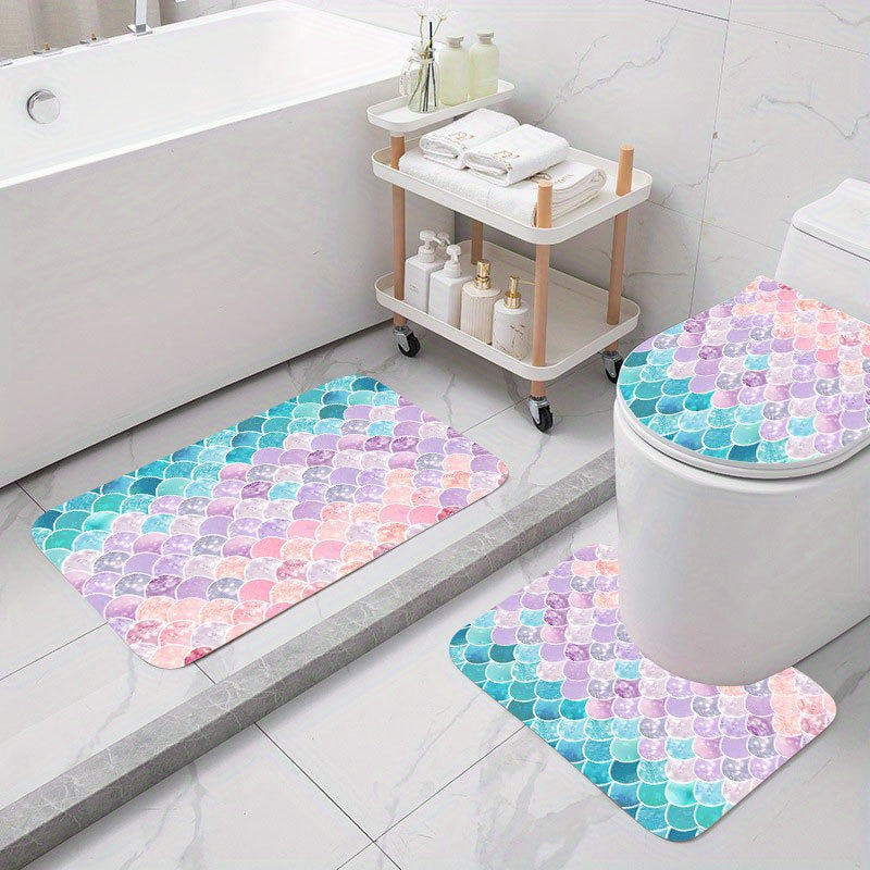 Soft Shaggy Bathroom Rug Set for Cozy Experience