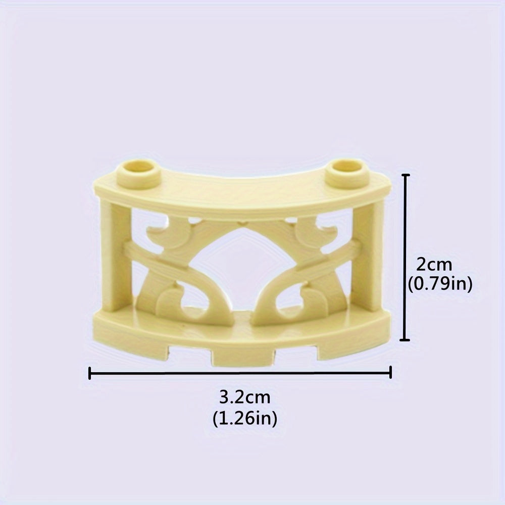 12pcs Farm & Garden Building Block Set DIY Animal Scene with Round Arc Fence