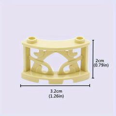12pcs Farm & Garden Building Block Set DIY Animal Scene with Round Arc Fence