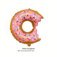 Candy Pellet Ice Cream Donut Aluminum Balloon Baby Birthday Party Decoration